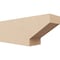 Ekena Millwork 4in. W x 6in. H x 16in. L Clemmons Woodgrain TimberThane Rafter Tail, Primed Tan RFTUR04X06X16CLERCPR - alternate 1